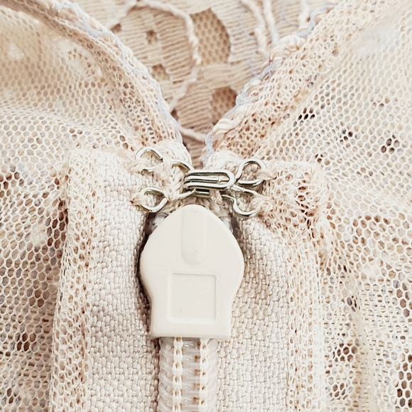 BCBGMaxAzria Pia Long Sleeve Lace Dress - Pink - Picture 14 of 16